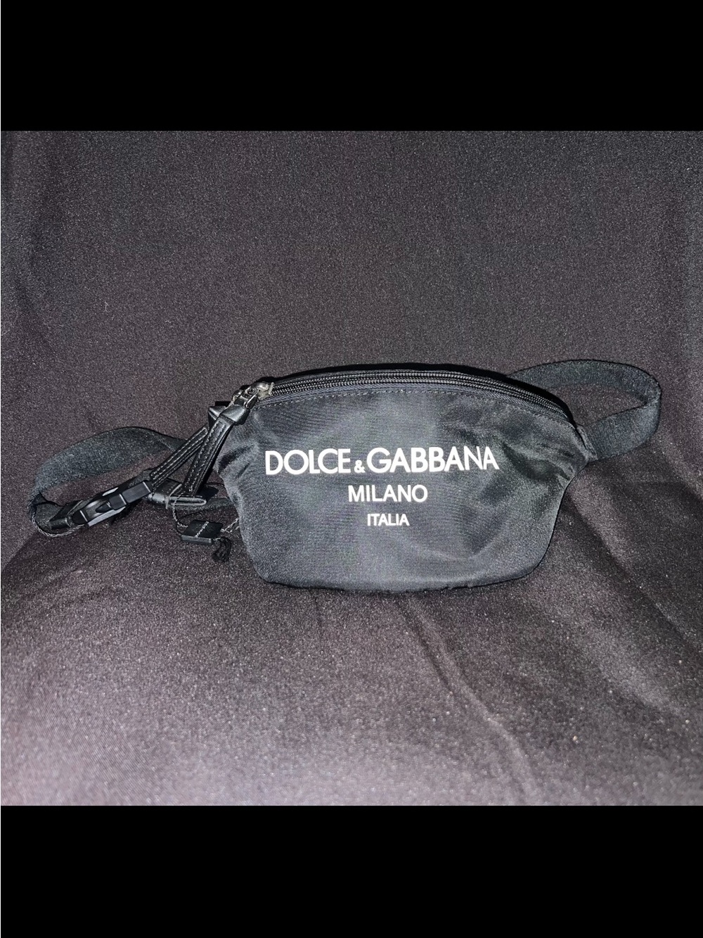 Dolce & Gabbana Black Milano Logo Belt Bag